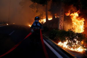 пожежі в Греції